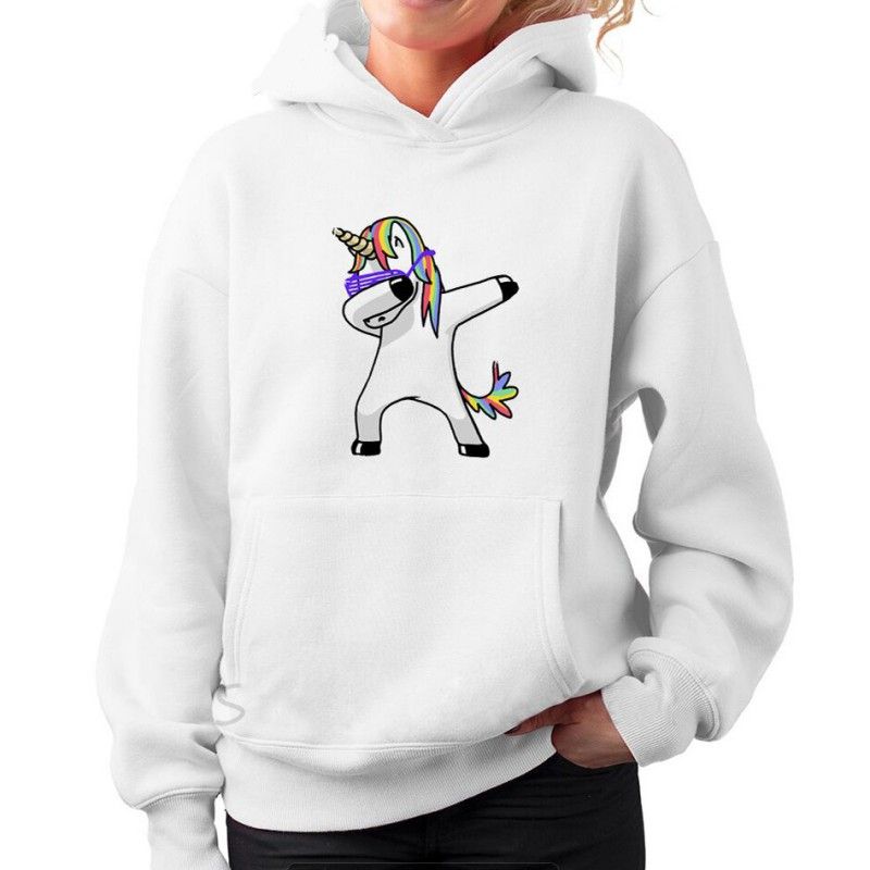 unicorn zip up moletom com capuz
