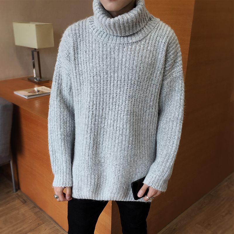 korean turtleneck sweater mens