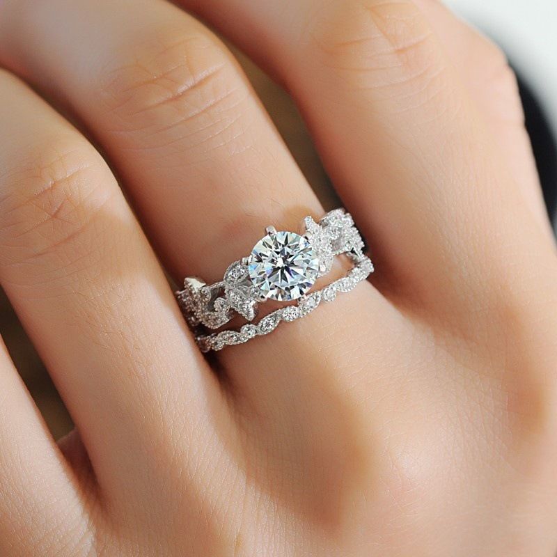 cheap wedding and engagement ring sets