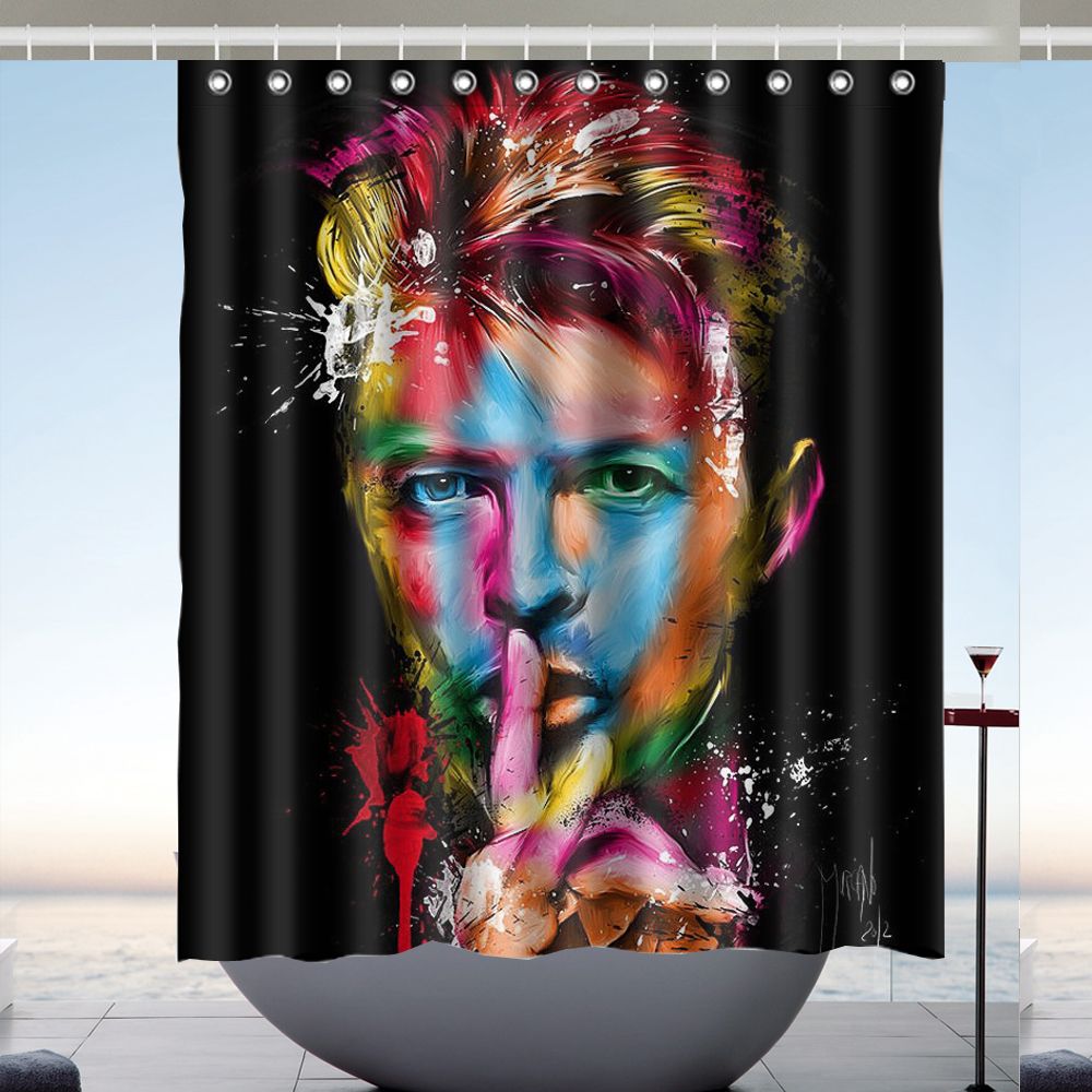 Best And Latest Brand Custom David, David Bowie Shower Curtain