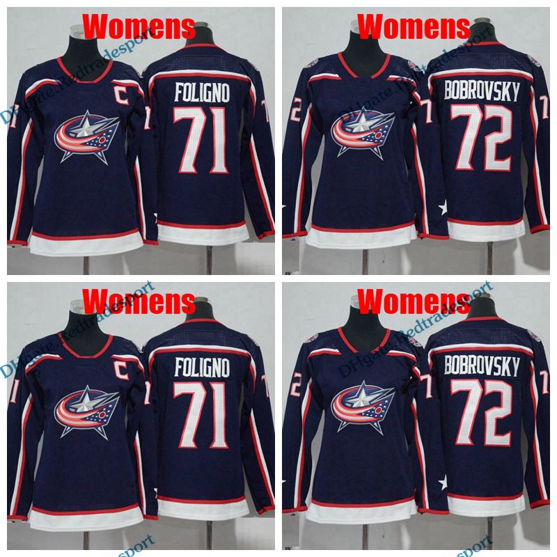 womens columbus blue jackets jersey