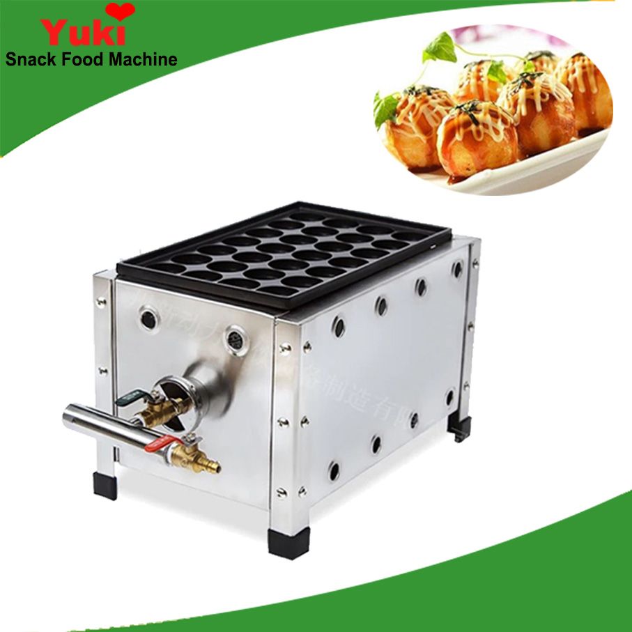 Macchina Per Takoyaki A Gas Professionale - 56 Fori Antiaderente Per Ristorante - Foto 7