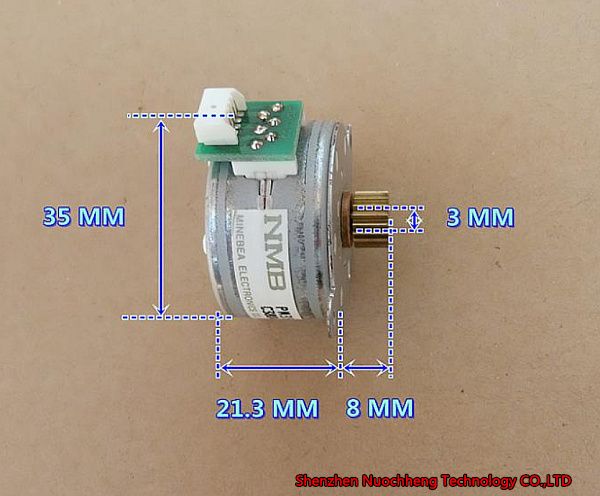 Nuevo 4-fase 5-cables 35mm motor paso a paso 24 V