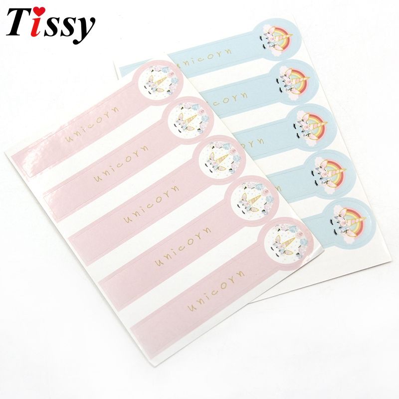 Acheter Licorne Sac De Bonbons Autocollant Decor De Fete Danniversaire Enfants Merci Rose Licorne Diy Boite Cadeau Stickers Fournitures Demballage De 4 02 Du Totwo6 Fr Dhgate Com