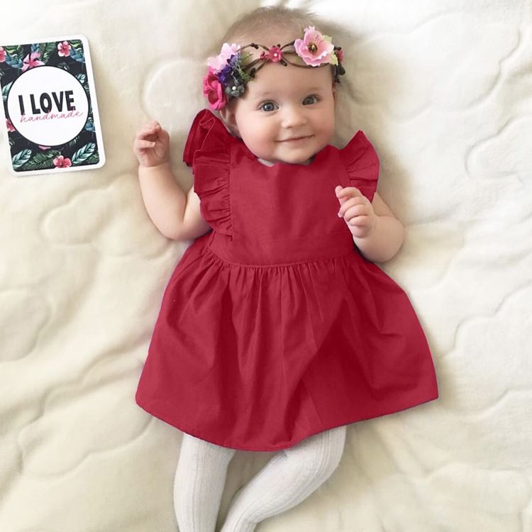 newborn burgundy dress