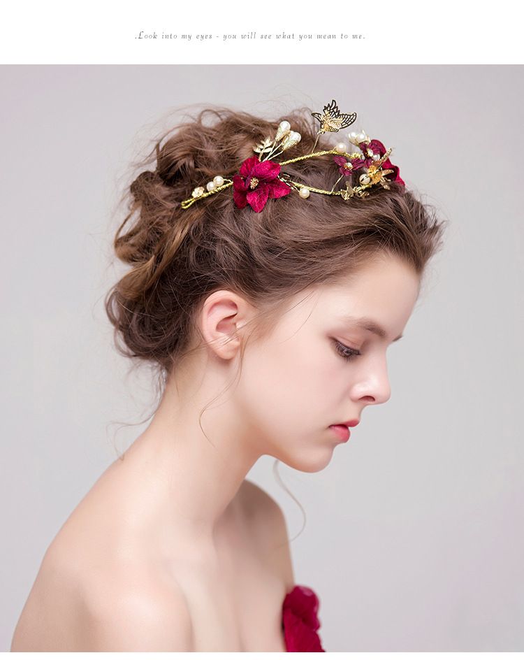 bridal flower hair clip