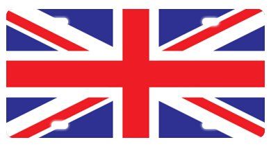 2019 British Union Jack Uk Flag Novelty License Plate Decorative