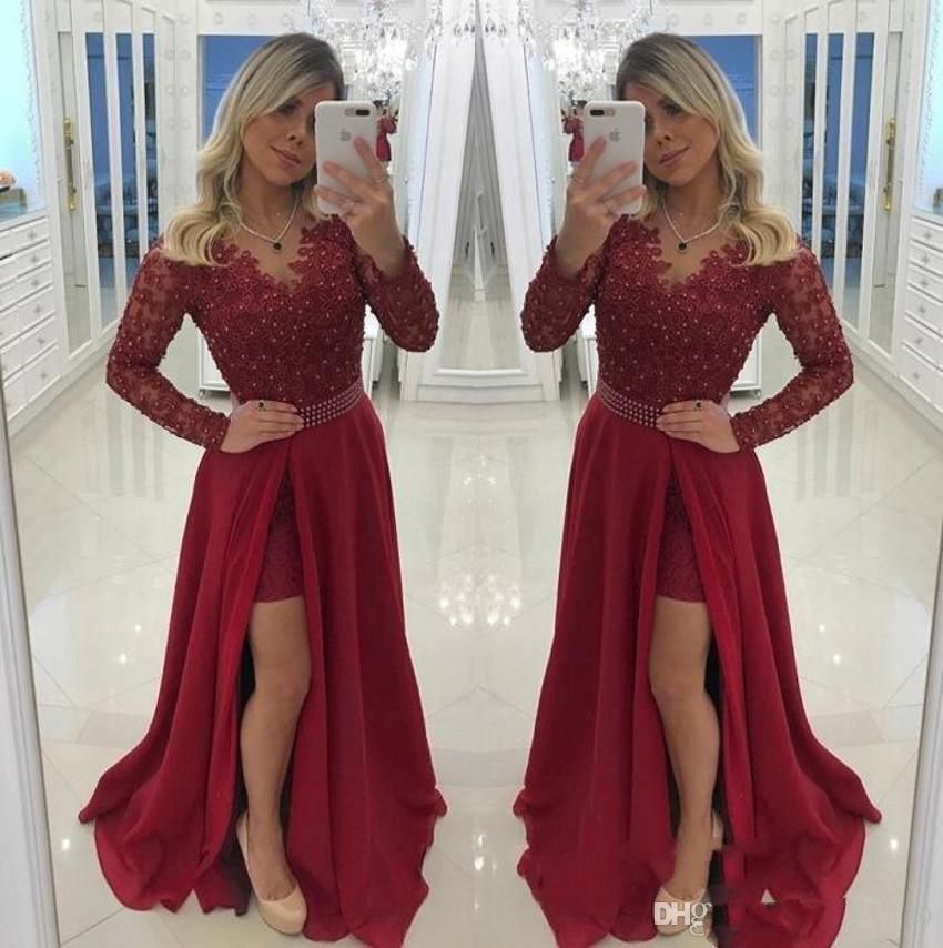 dark red prom dresses uk