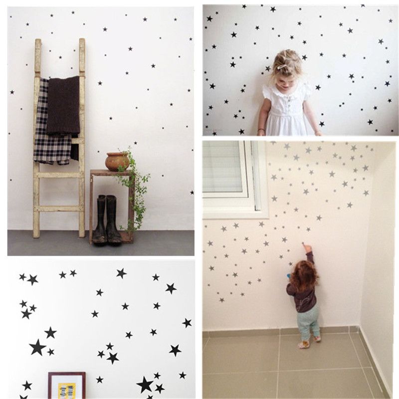 Compre 39 Estrella Oro Plata Negro Blanco Patron De Estrellas Pvc Diy Arte De La Pared Calcomanias Para Ninos Decoracion De La Habitacion Pegatinas De Pared Decoracion Para El Hogar Ic893920 A