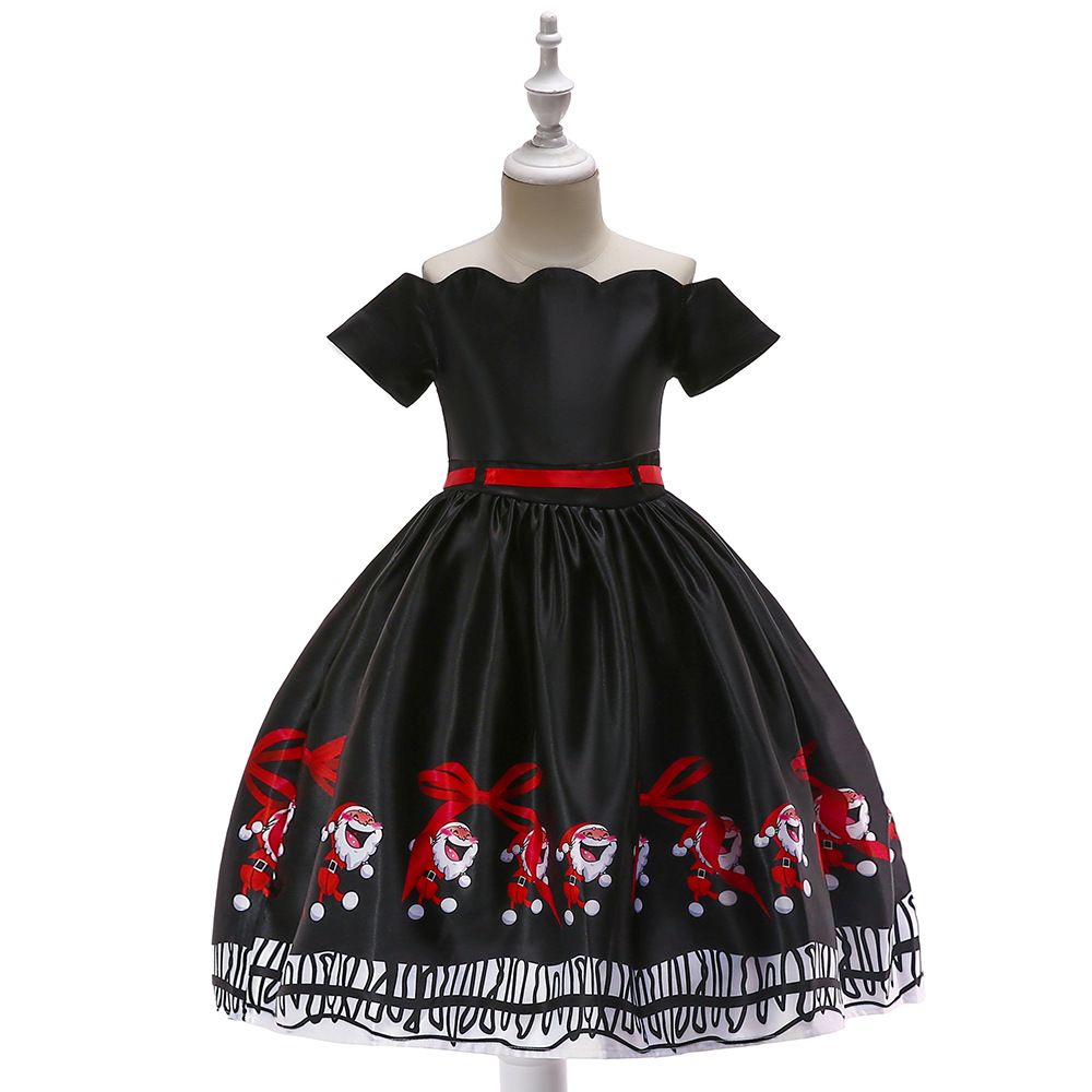 2-8 T Anos Novos Arrivl Meninas Vestidos de Natal Crianças Na Altura Do Joelho-Comprimento 2-8 T Anos Novos Arrivl Meninas Vestidos de Natal Crianças Na Altura Do Joelho-Comprimento