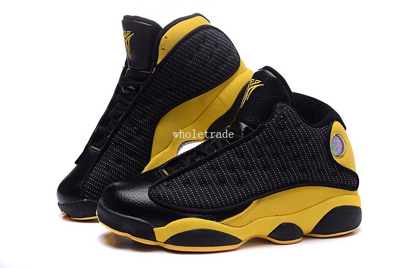 black and yellow basketball shoes