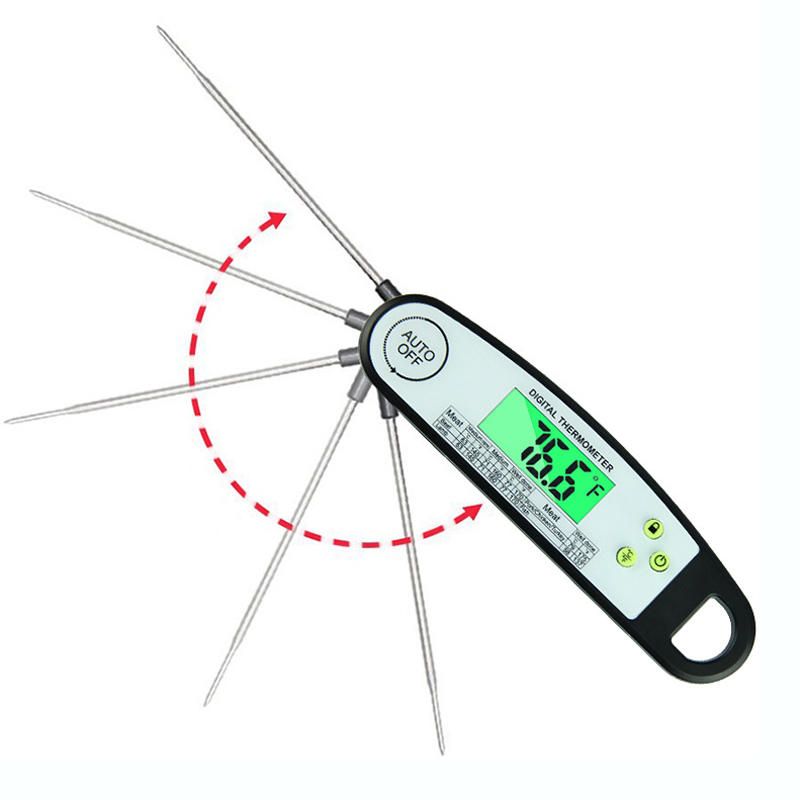 Outdoor Camping Electronic Digital Display BBQ Thermometer Foldable  Waterproof Cooking Probe Cooking Food Thermometer Camping Kitchen From  Jetboard, $17.18