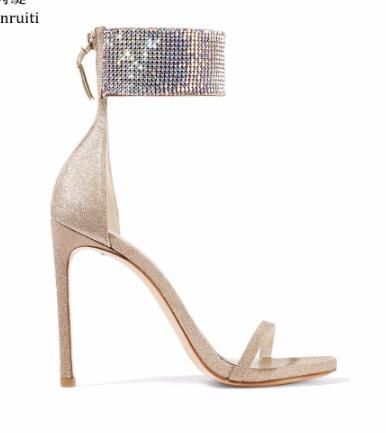 gold sparkly high heels