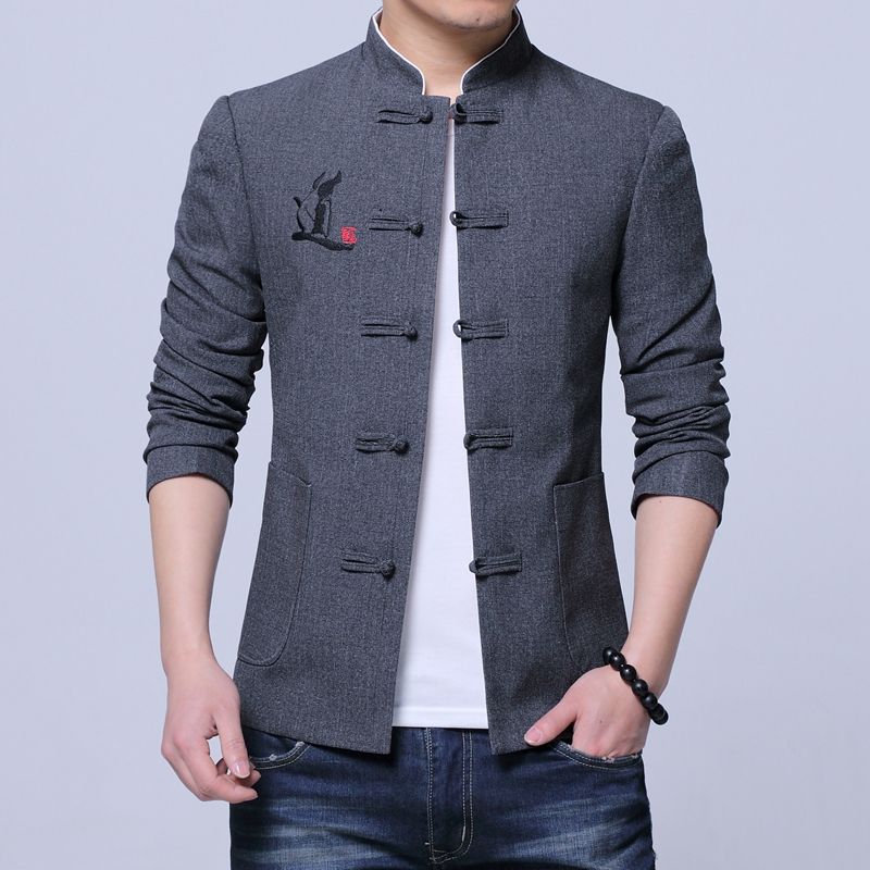 jacket chinese collar