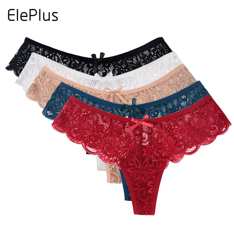 Acheter ElePlus / Pack! Slip Dentelle Slip Transparent Taille
