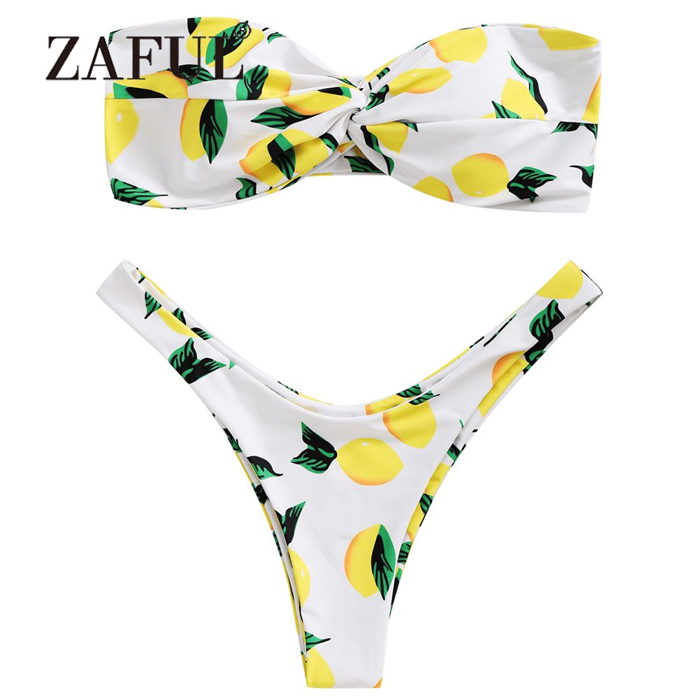 womens lemon swimsuit