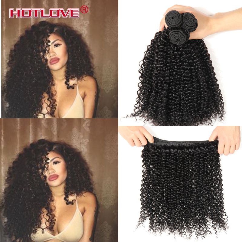 Malaysian Afro Kinky Curly Hair Mixed Length 3 4 Bundles