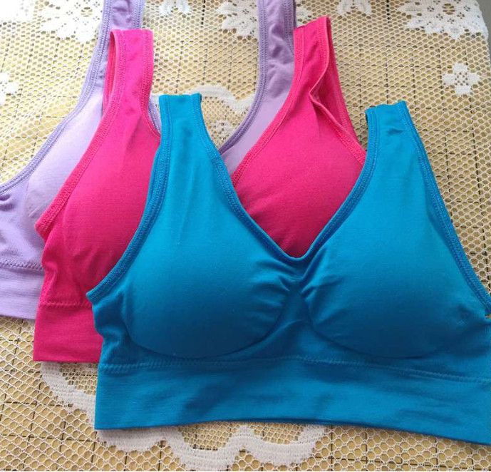 OrientalPort Donne Senza Cuciture Reggiseno 2//3//6 Pack Wireless Sport Reggiseno Rimovibile Pad Plus Size Yoga Top