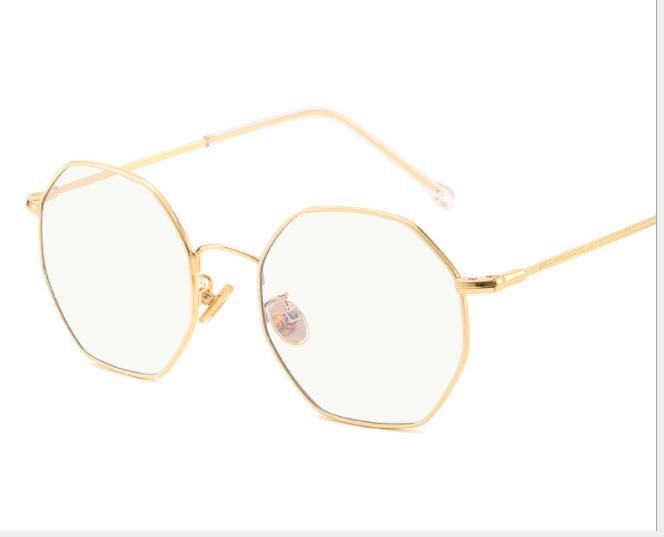 Acquistare Specchio Antico, Occhiali Con Montatura In Metallo Poligonale, Montature  Occhiali Anti Luce Blu, Maschili E Femminili Miopia Economico | Consegna  Veloce E Qualità | It.Dhgate