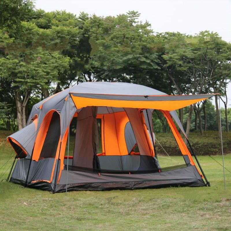 2018 Outdoor Tent Travel Portable Sunshade Tent Two Rooms And One Hall Awning Two Bedroom One Bedroom Camping Animals Shelter Shelter Housing From