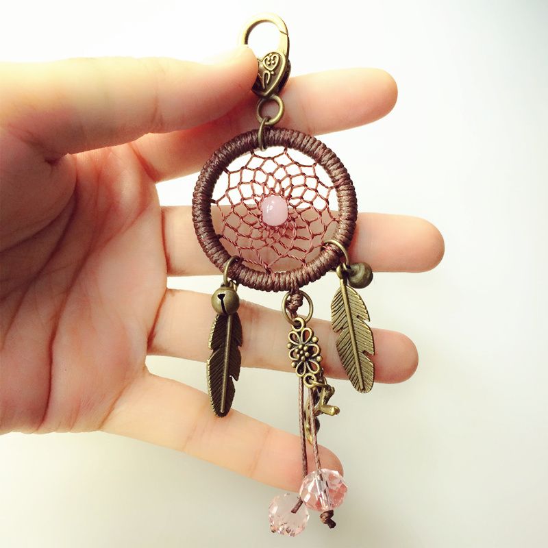 Traumfänger Schlüsselanhänger Pfauenfeder Auto Schlüsselring Damen Girl Schmuck Traumfänger Schlüsselanhänger Pfauenfeder Auto Schlüsselring Damen Girl Schmuck