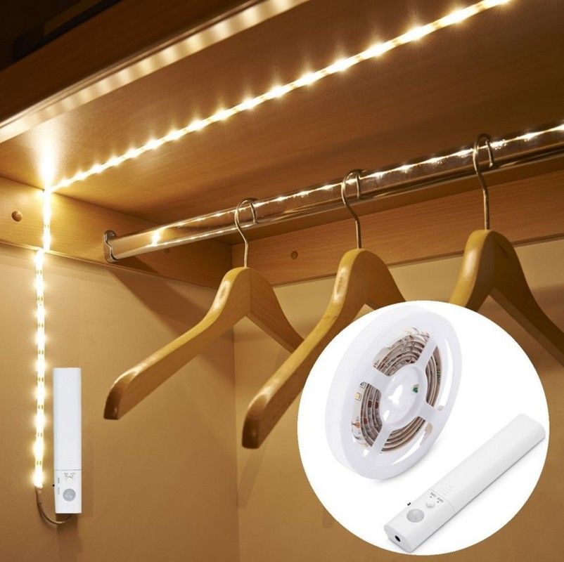 Led Sensor Light Strip Cabinet Light Led Strip Nightlight White