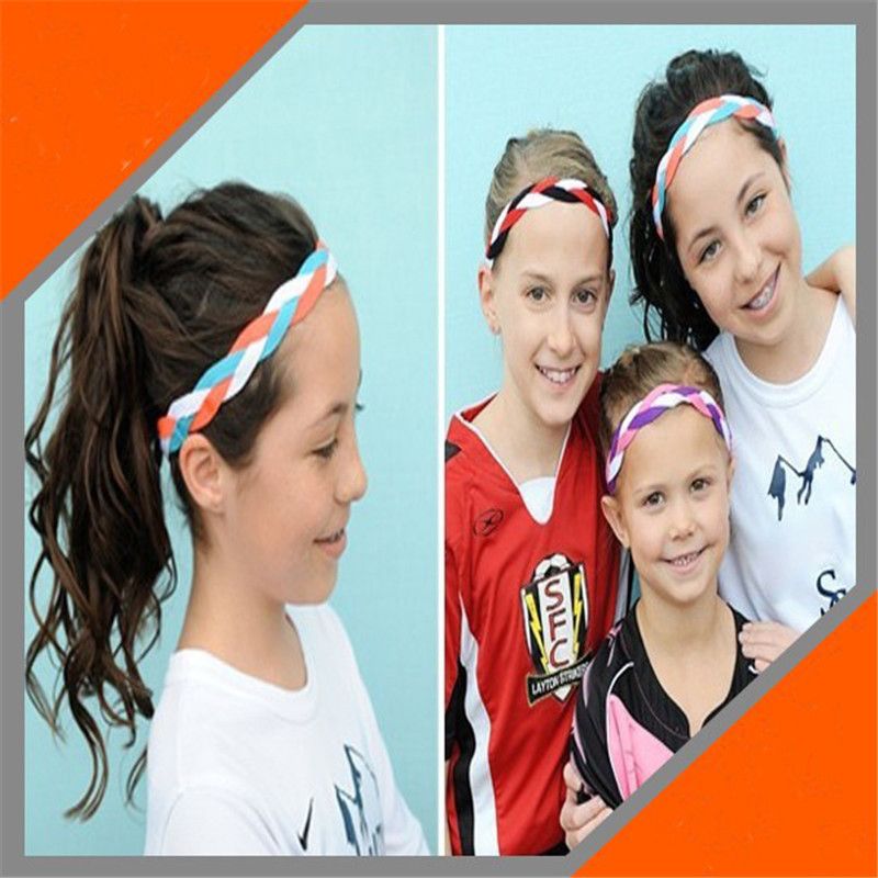 2019 Fashion Softball Headband 3 Rope Braided Headband Sports