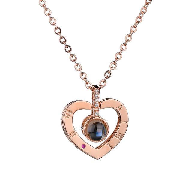 Rose gold heart 40cm