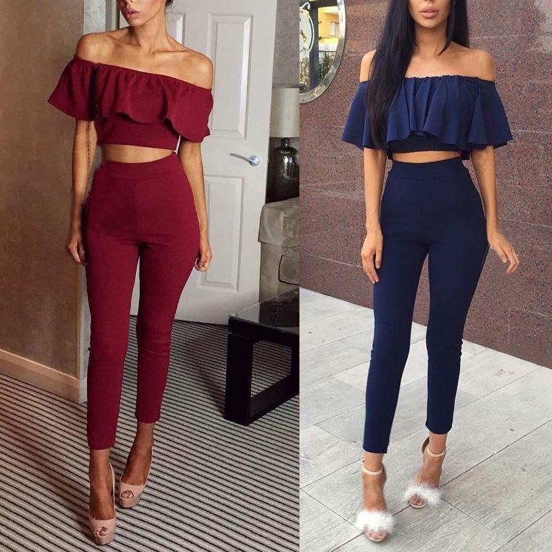 crop top and jumpsuit