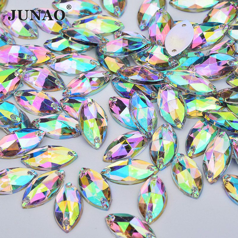 Round Shape Acrylic Stone sewing for Button Flatback plastic stone 18mm 40pcs
