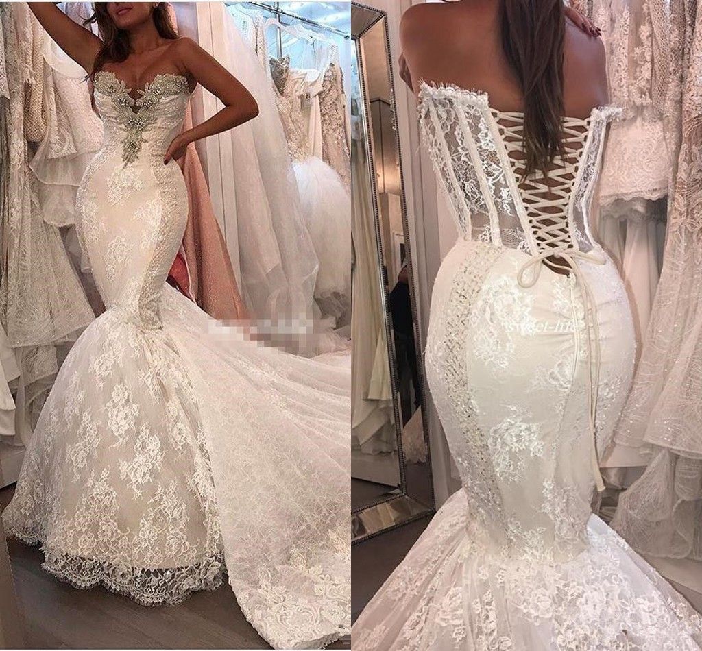 corset on wedding dress