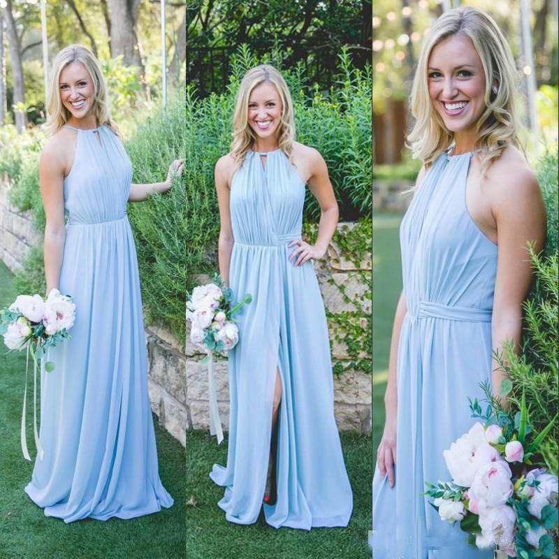 light sky blue bridesmaid dresses
