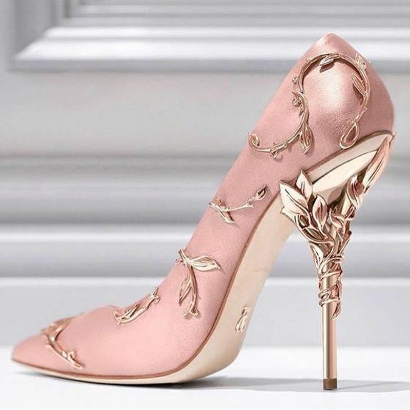 cream wedding heels