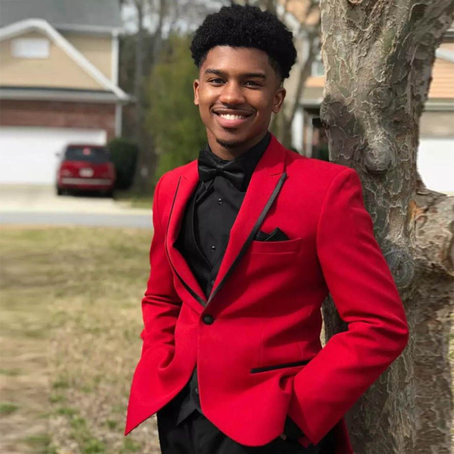 Compre Yiwumensa Chal Solapa Negro Con Rojo Trajes De Boda Para Hombres 2 Piezas Trajes Para Hombre Con Pantalones Hecho Por Encargo Traje De Novio Smoking Terno A 87 88 Del Cactuse Dhgate Com