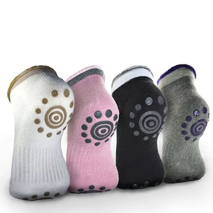 Chaussettes Antidérapantes Cinq Doigts Pour Yoga - 2 Paires, Taille 4.5-7, Semelle Silicone, Coton