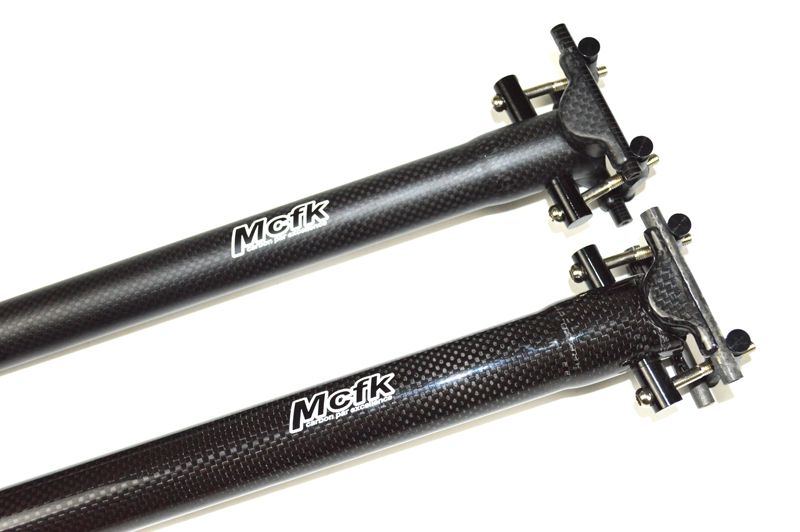 Tige de Selle de v/élo de Taille 6 en Fibre de Carbone l/ég/ère pour Accessoire de v/élo de v/élo de v/élo de Montagne VTT Tube de Selle de v/élo