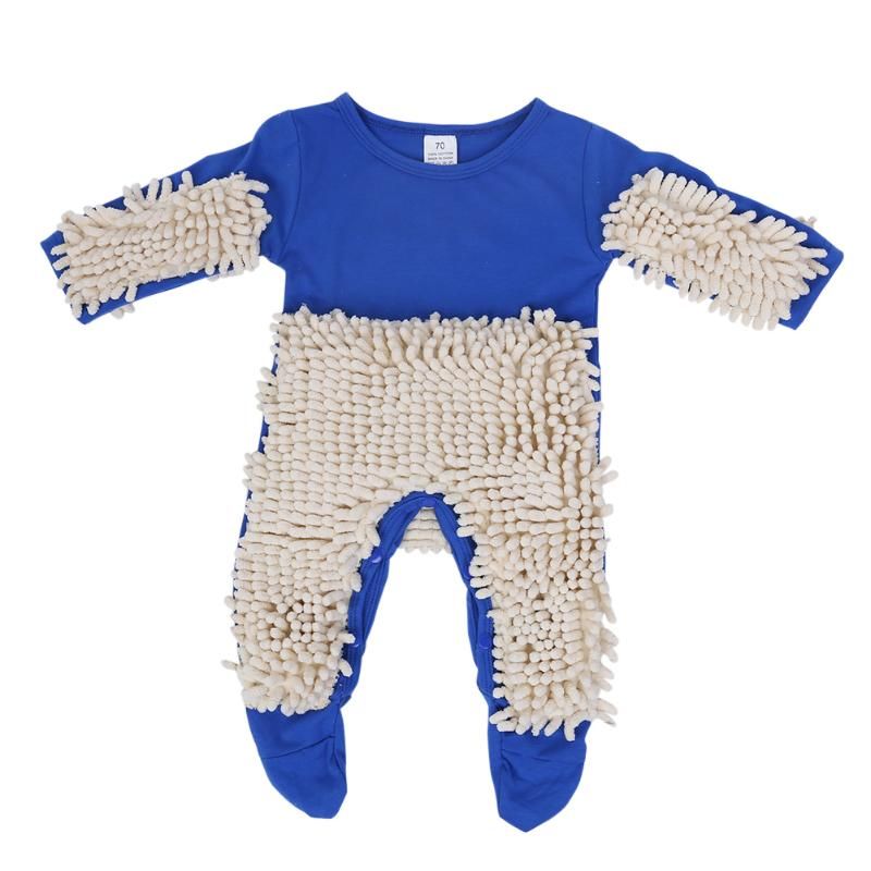 2020 Baby Clothes Mop Romper Outfit Unisex Infant Boy Girl Polishes