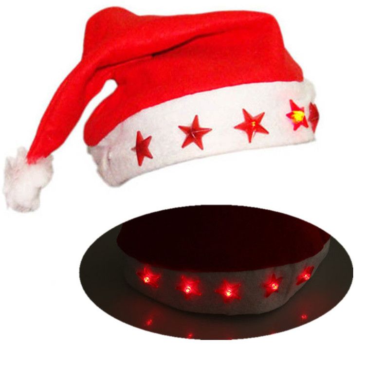 flashing santa hat
