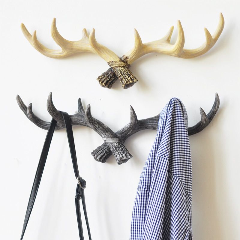 2019 Home Decoration Deer Antlers Rack Decorative Wall Hook