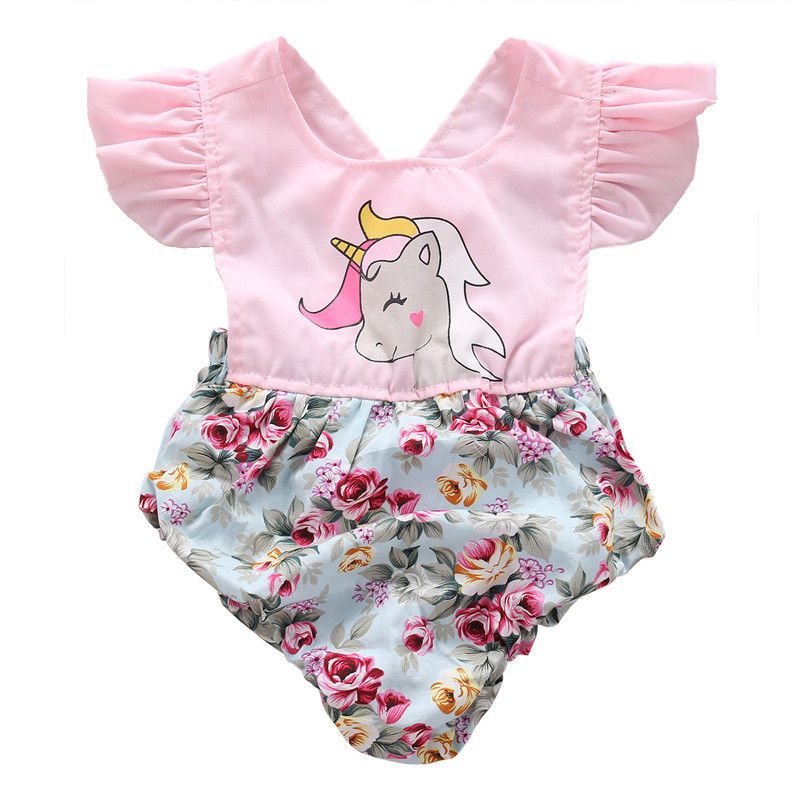 Newborn Infant Baby Girl Unicorn Romper Bodysuit Jumpsuit Outfit Sunsuit Clothes Newborn Infant Baby Girl Unicorn Romper Bodysuit Jumpsuit Outfit Sunsuit Clothes