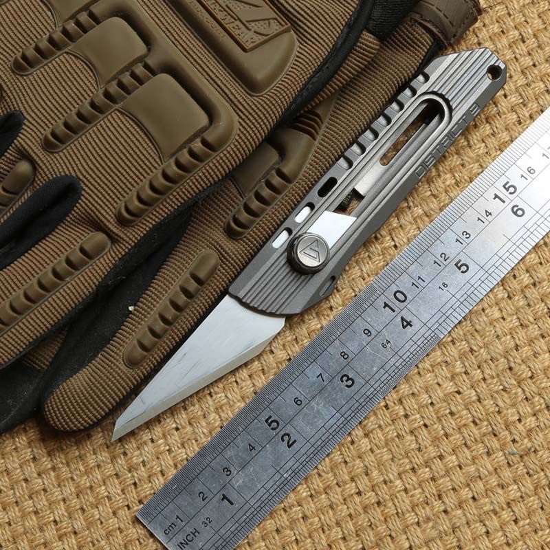 District 9 Original Paper Cutter Cuttin Knife Titanium Handle Olfa