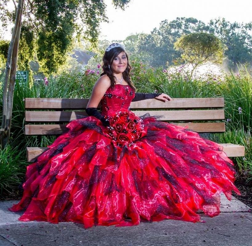 vestido de 15 anos colorido