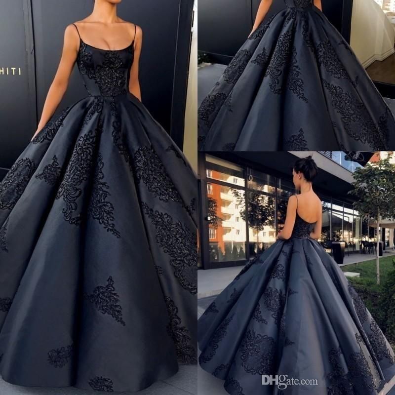 Ball gown spaghetti straps Clearance