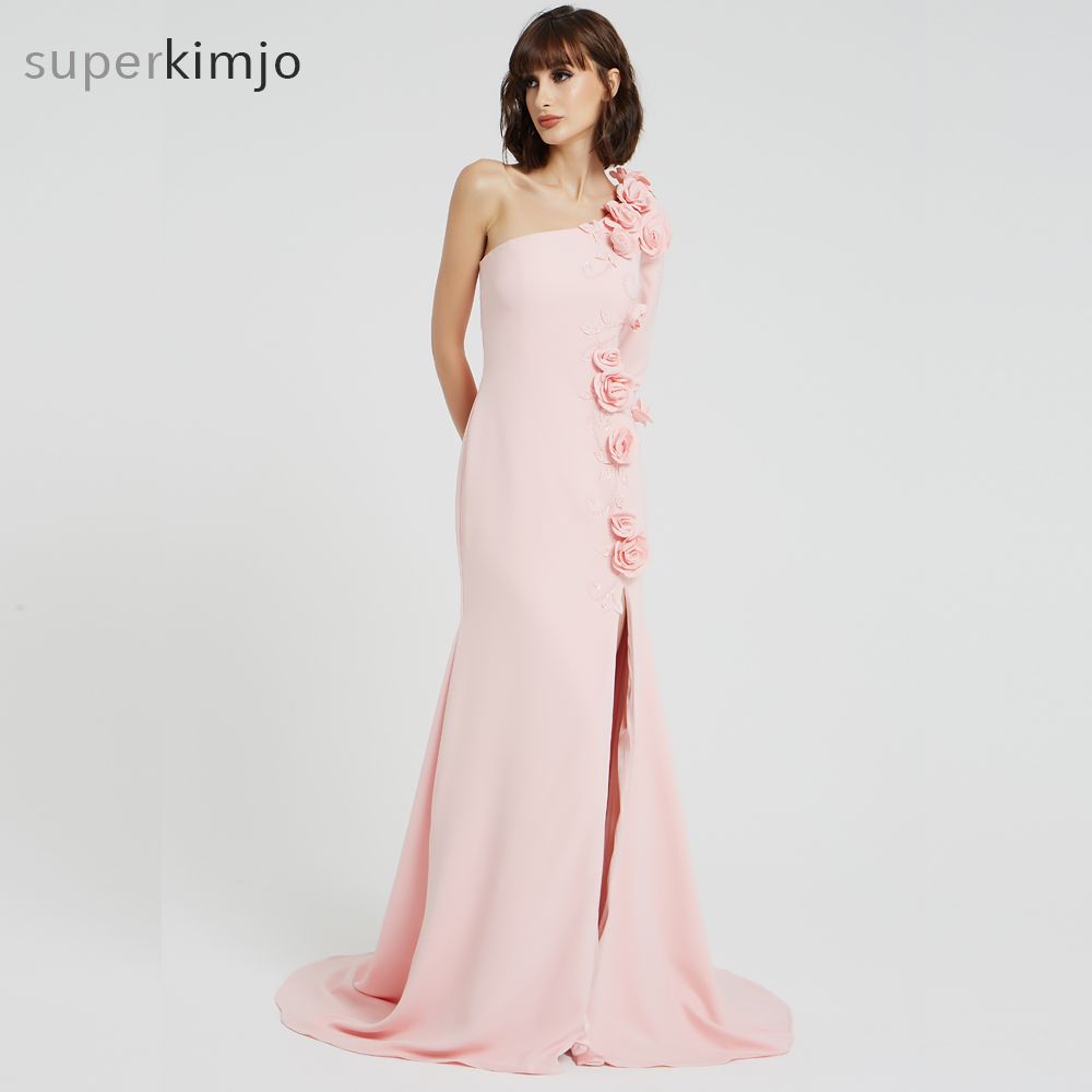 one side shoulder gowns