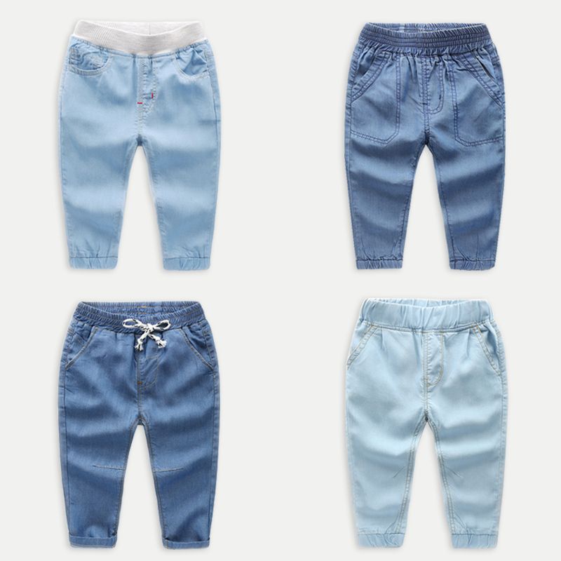 calça jeans infantil com elastico na cintura