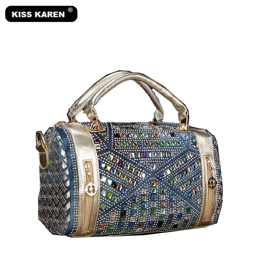 Personnalisé Femmes Sac à Main Imprimé Toute Photo Texte Nom Denim Filles Sac à main