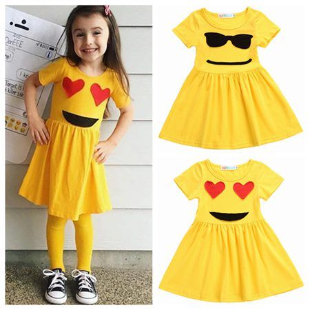 robe jaune fille