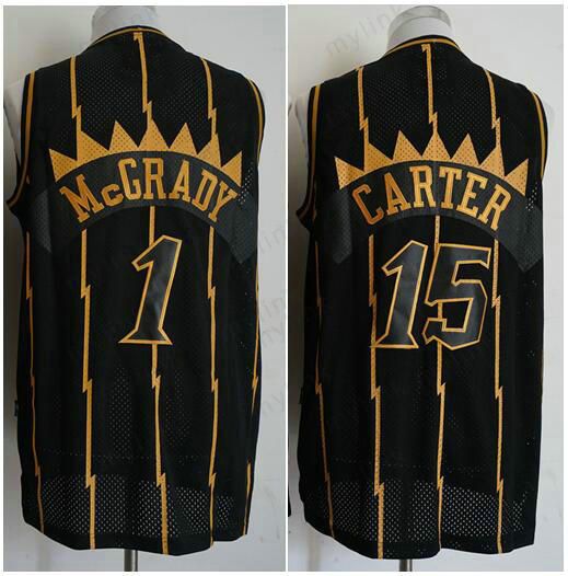 vince carter black and gold jersey