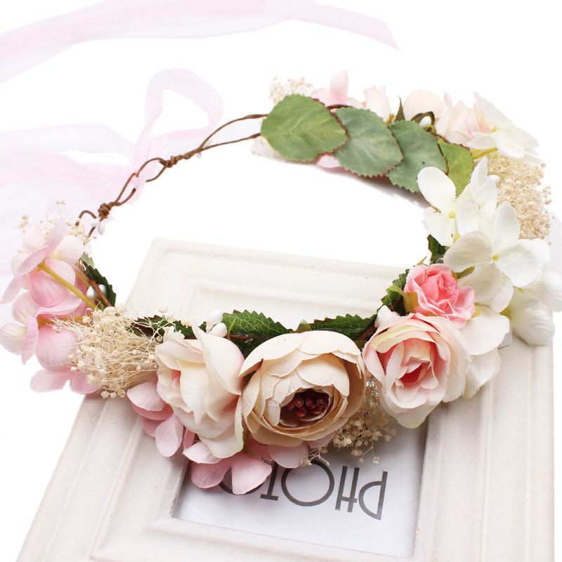 headdress with flowers
