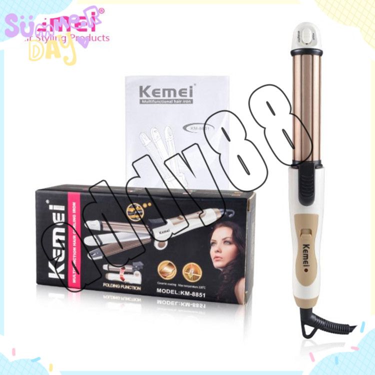 kemei 3 in 1 hair straightener reviews